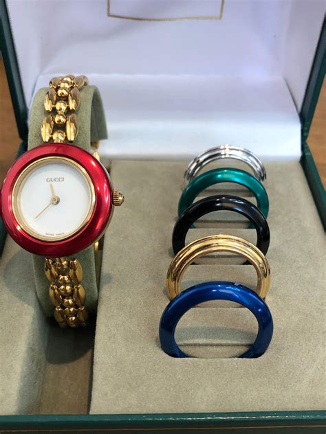 gucci watch back replacement|Gucci watch interchangeable rings price.